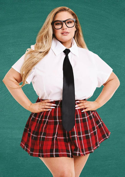 Womens 4pc Private School Sweetheart Cos - One Size